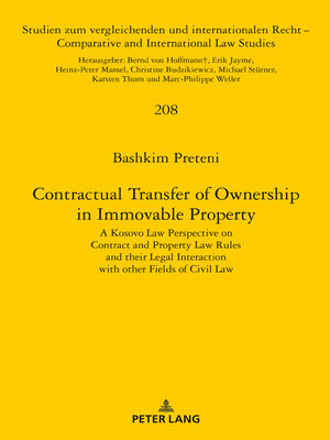 cover image of Contractual Transfer of Ownership in Immovable Property